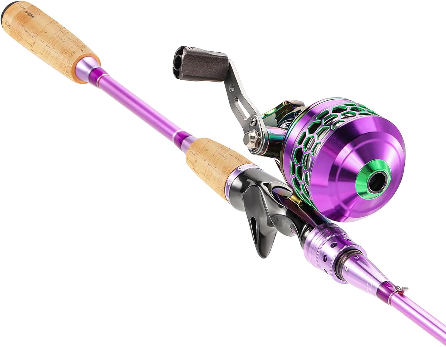 Spincast Reel - Spincast hengel- en molencombinatie, 2-delige medium