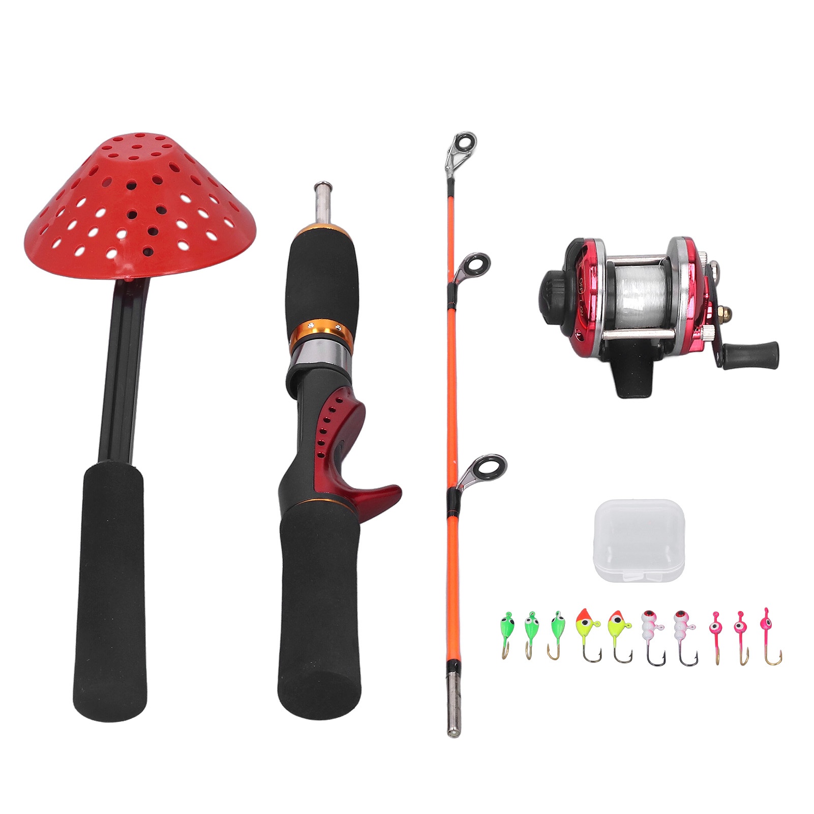 Ice Fishing Reel - Winterijsvishengel Vismolen met vislijn Ijsvishaak Ijslepel