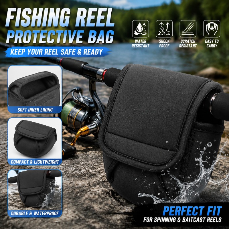 Fly Reel - Beschermhoes voor vismolens, draagtas voor molens,