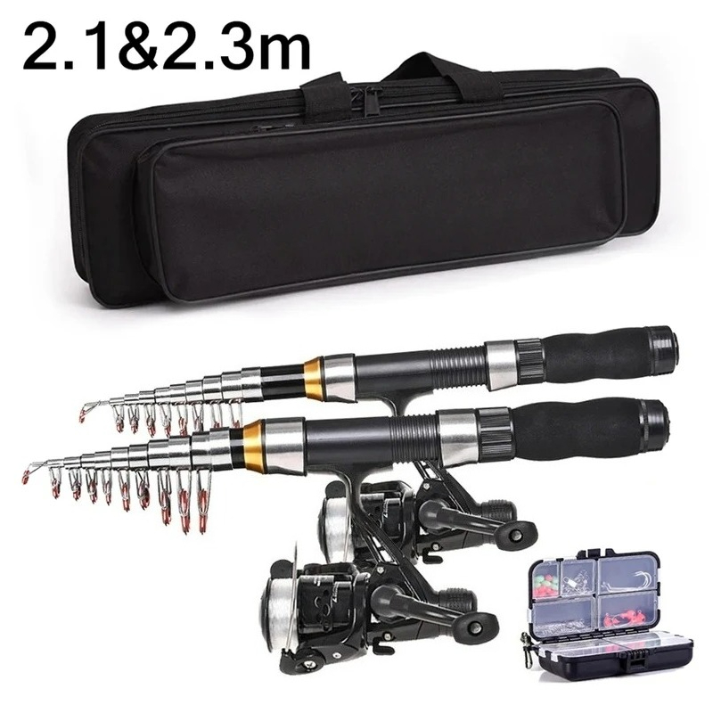 Reel Bag - BRAVMAK 2.1/2.3 mTelescopische Hengel Reel Combo