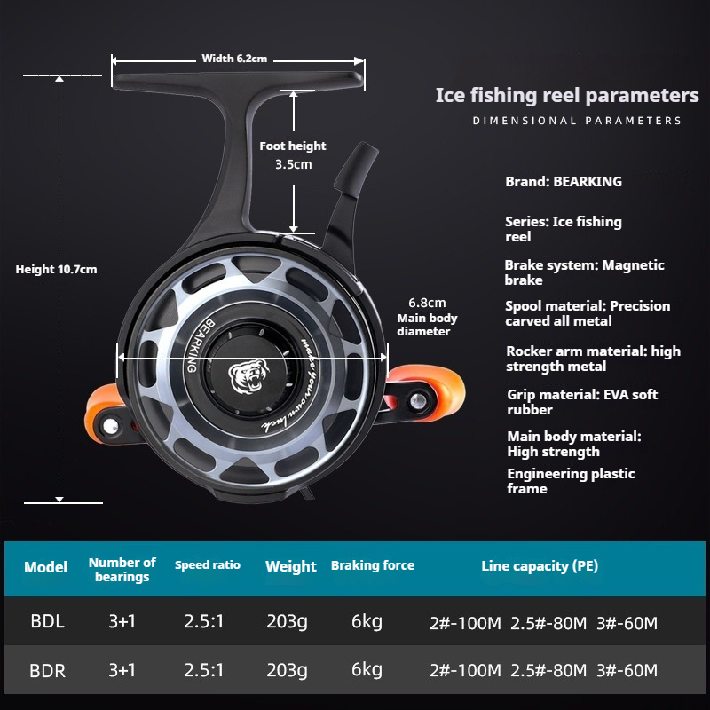 Winter ijsvismolen, micro-spin - Ice Fishing Reel recensie en prijs